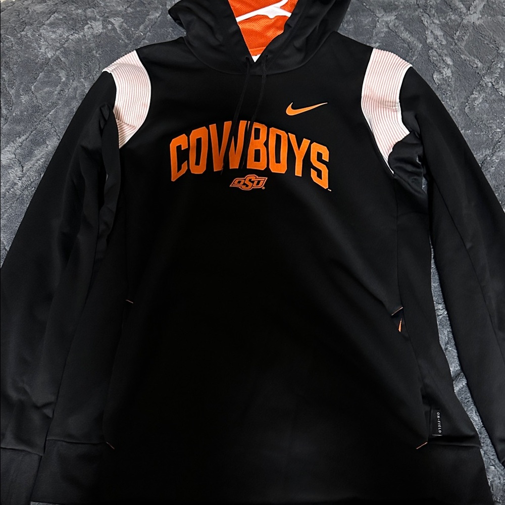 Nike Cowboys Black and Orange Hoodie Oklahoma state